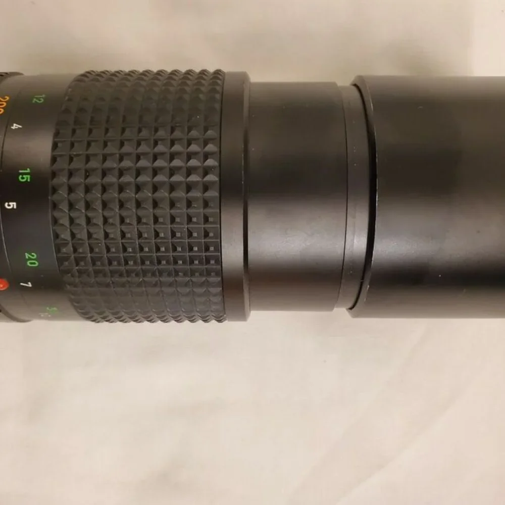 MINOLTA MC TELESCOPING ROKKOR-X 1:4 F=200MM CAMERA LENS 1013688